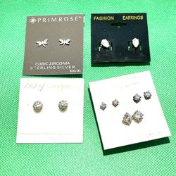 24k/Sterling Pierced Earrings 