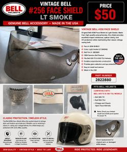 Vintage Helmet Face Shield, by BELL