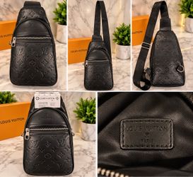 Authentic Louis Vuitton Black Monogram Sling Crossbody Bag men