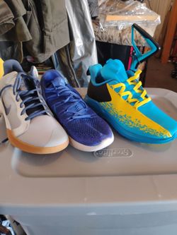 Nikes Adidas nine and a half 10 or $20 a piece