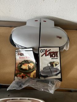 NEW GT  Xpress 101 Deluxe double grill quick convenient meal non stick indoor compact