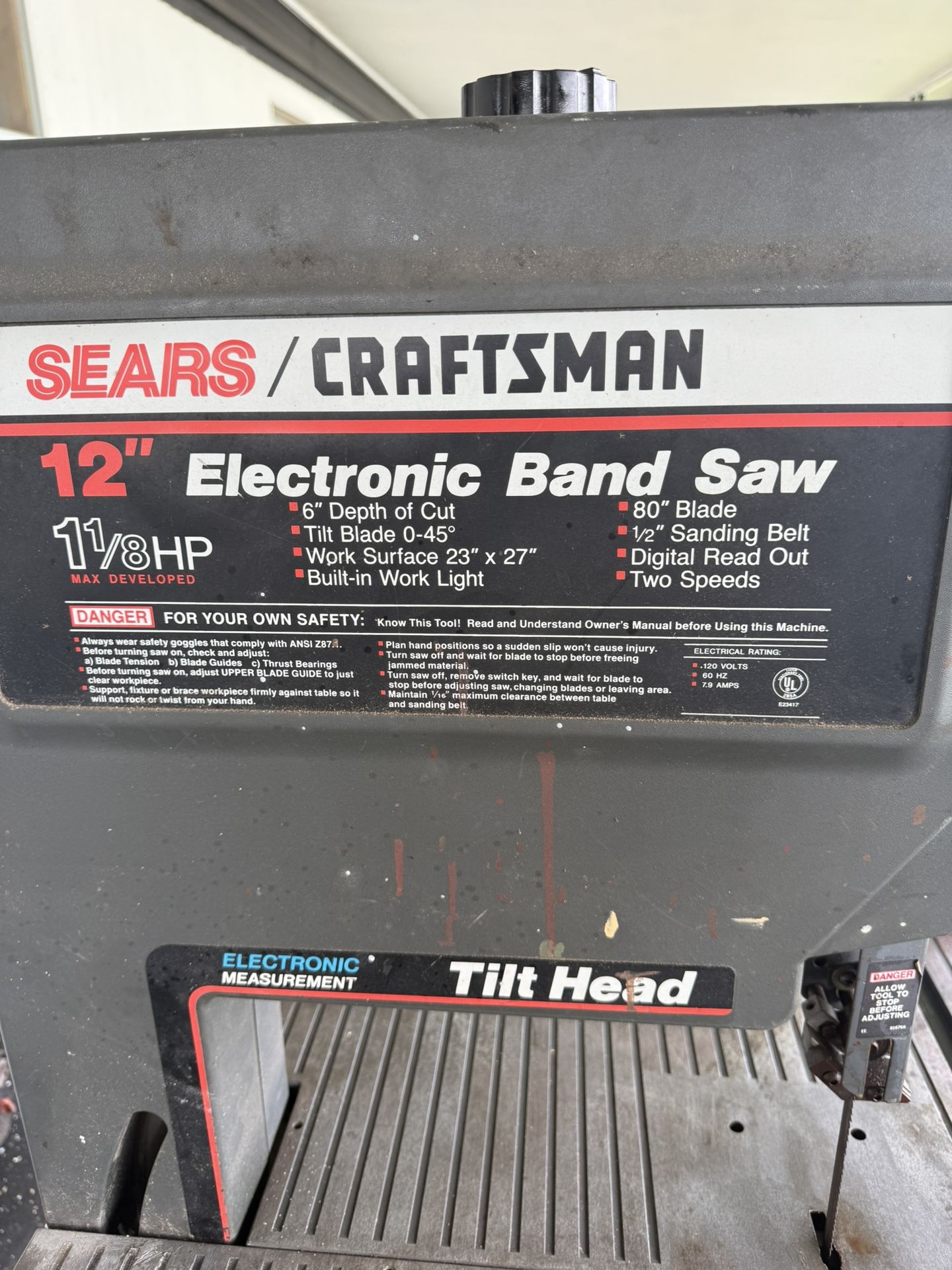 12 Inches Electronic Band Saw