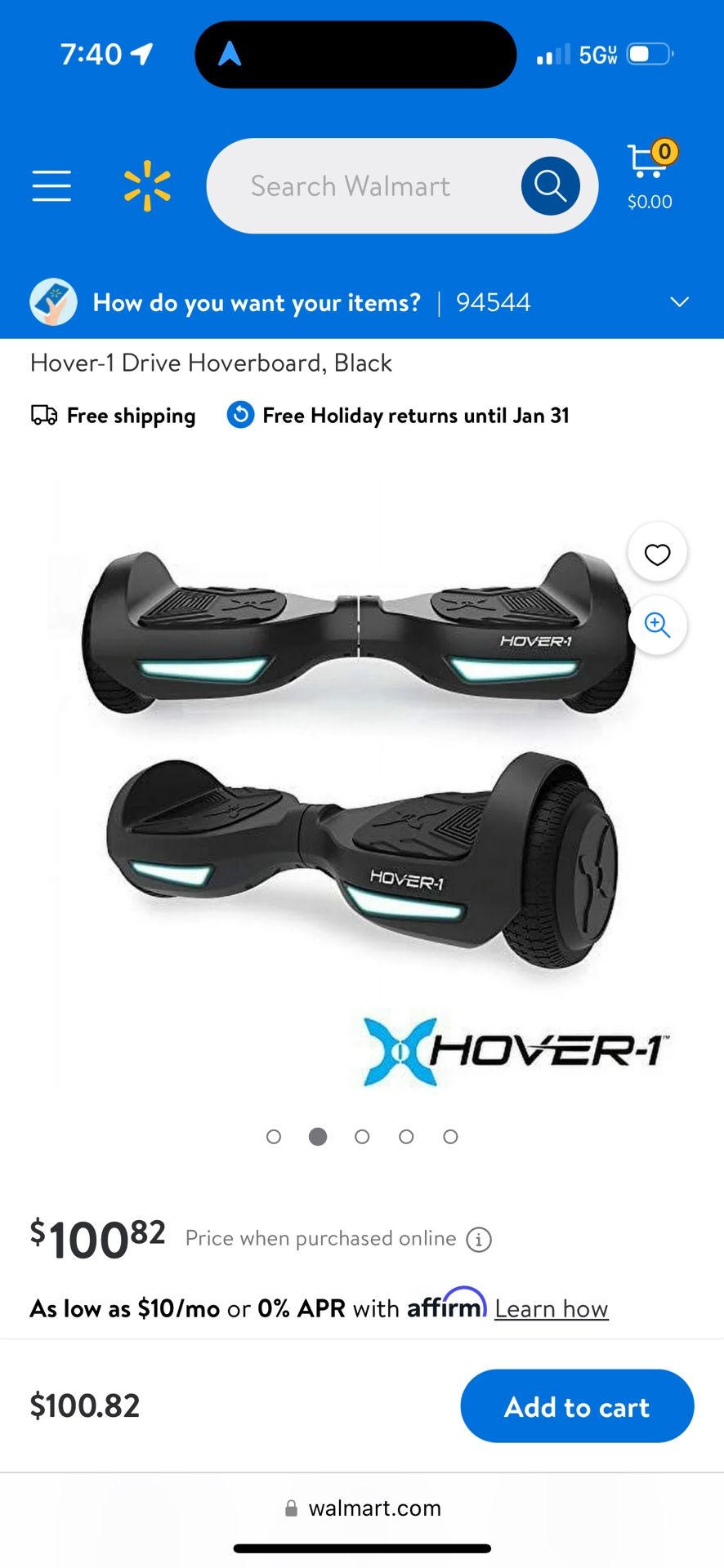 Hover 1 Drive Hoverboard Black