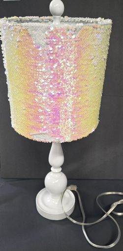 Iridescent Sequin Lamp