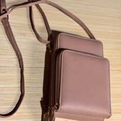 Pink Shoulder Wallet Bag