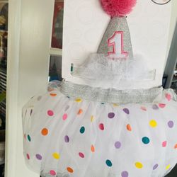 Wonder Nation 12-18month Birthday Tutu Set