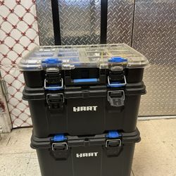 Hart 3 Pc Tool Box W/misc Tools 