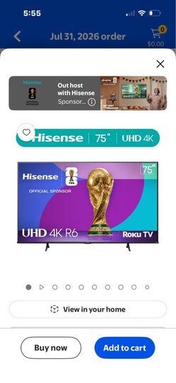 Hisense 75 inch tv
