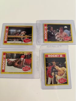 Rocky II 2 collectible movie cards