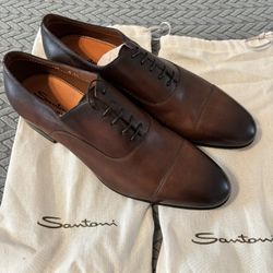 Men’s Italian Leather Oxfords Size 11