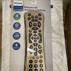 Philips Universal Remote Control for Samsung, Vizio, LG, Sony, Sharp, Roku, Apple TV, RCA, Panasonic, Smart TVs, Streaming Players, Blu-ray, DVD, Simp