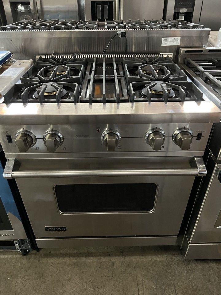Viking Stainless Steel 30 Inch Built In Stove