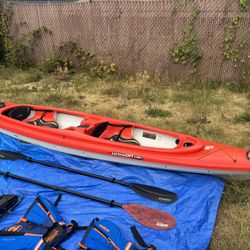 Pelican Unison 136T Tandem Kayak W/Gear