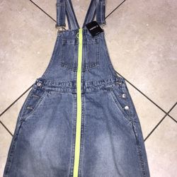 Women Overall Light Denim 