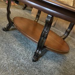 Coffee Table With Matching End Table 