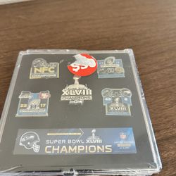 Seattle Seahawks Super Bowl 48 Pin Set 