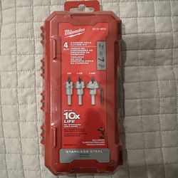 Milwaukee carbide hole saw kit (stainless steel)