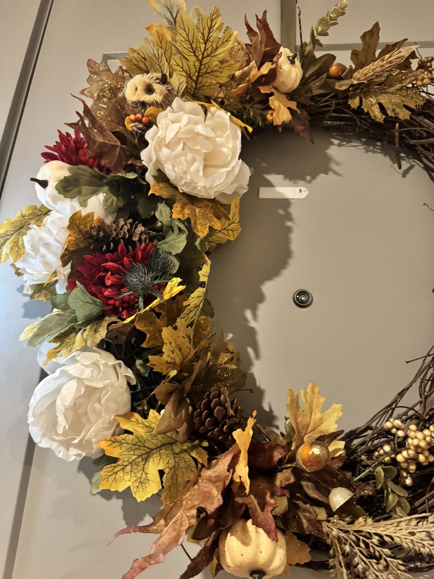 Handmade Fall Wreath – Autumn Door Decoration
