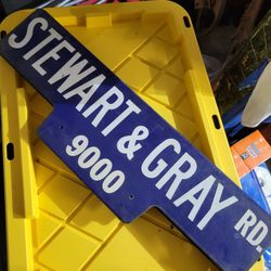 City Of Downey Old Vintage Street Signs 