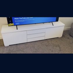 TV unit, high gloss white