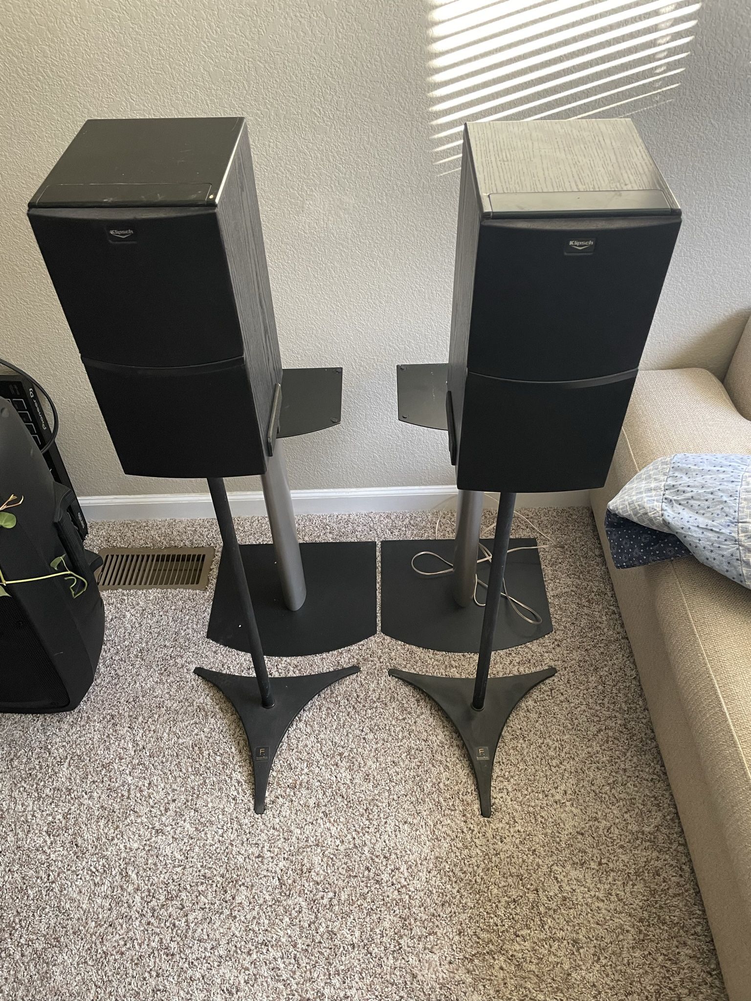 Klipsch Bookshelf Speakers & Stands