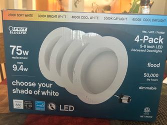 4 pack 5-6 inch led  Recessed down lights