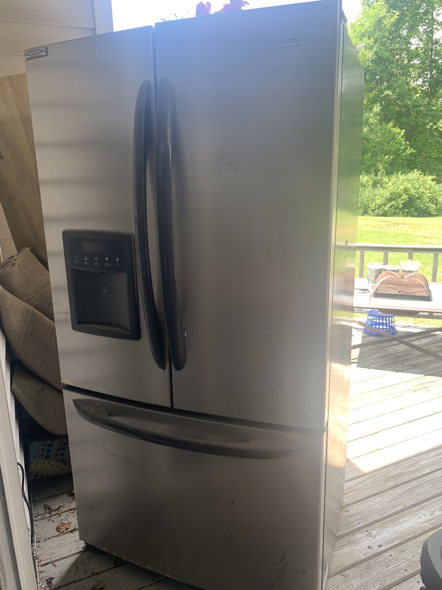 Kenmore Elite fridge. USED. Stainless Steel. Model 75196