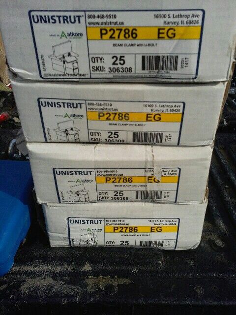 Unistrut beam clamp brackets P2786