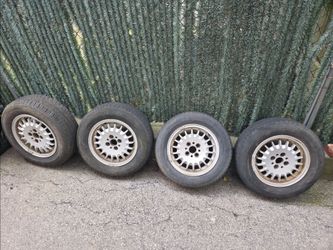 Bottlecap Rims With Mounted Used Tires