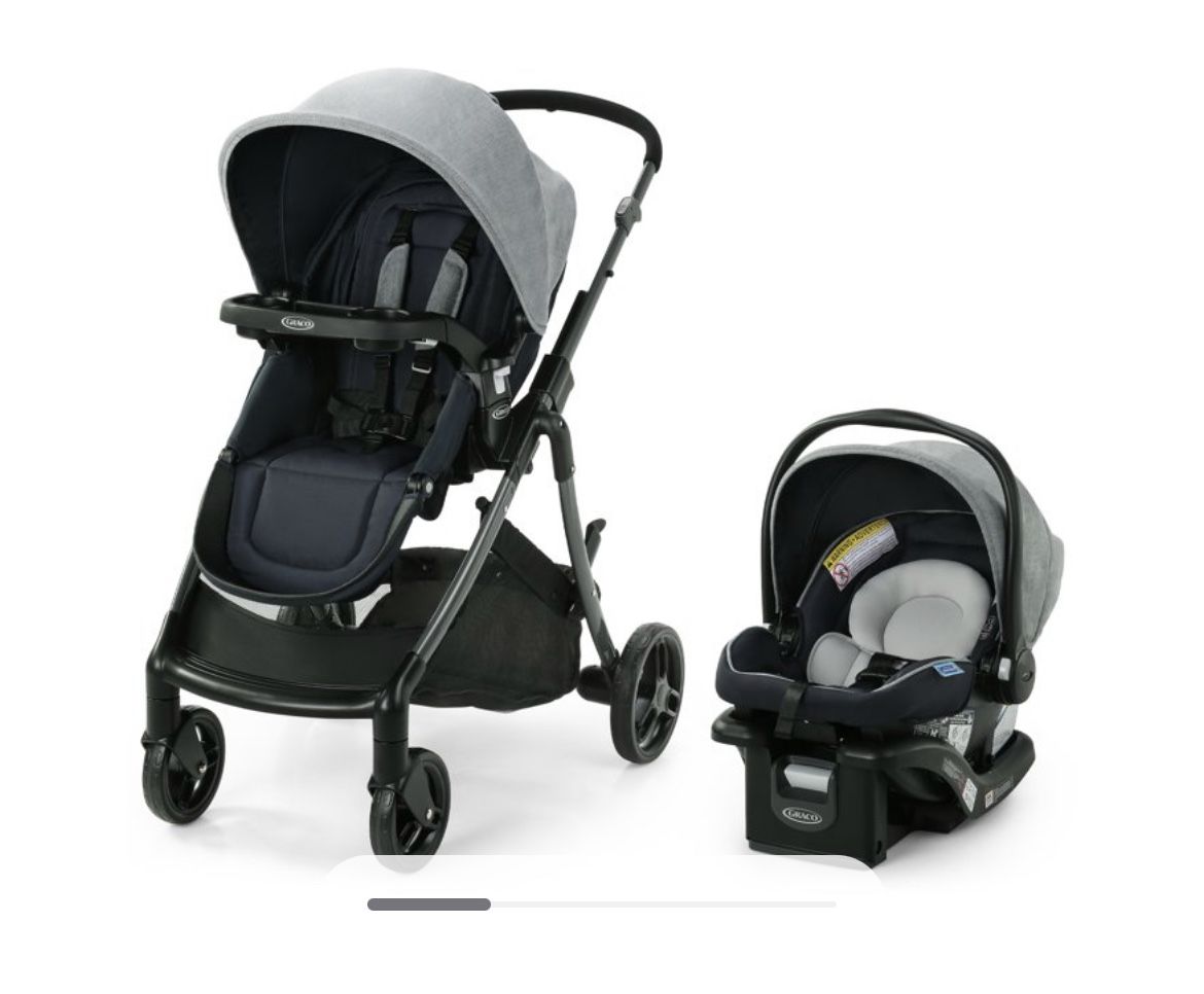Graco Modes Closer Travel System with SnugRide 35 Lite LX Infant Car Seat, Nash