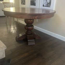 Round Solid Dining Table