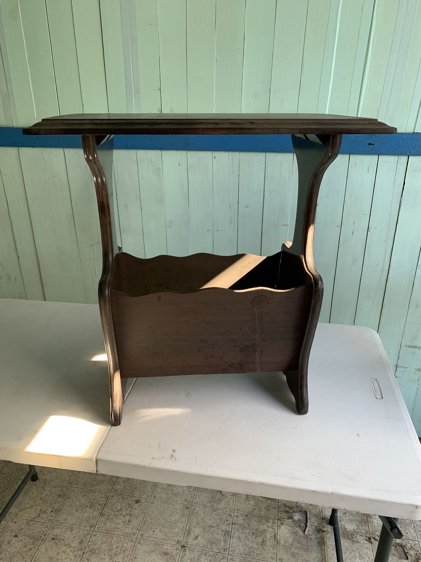 Antique Magazine Side Table