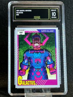 1991 Marvel Universe 🔥 Galactus 🔥 GMA 10 💎 Mint - Super Villians