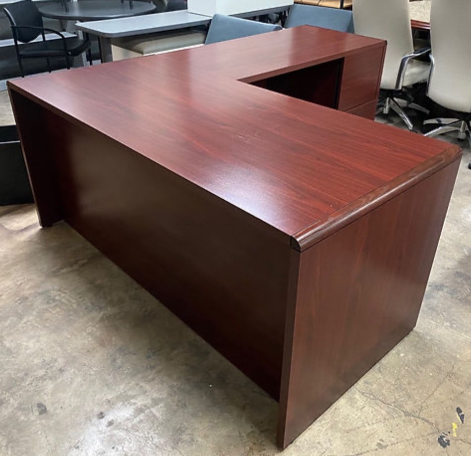 HON L shaped desk