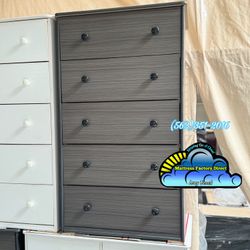 Grey Jumbo Dresser Compressed 2 Knob Cajonera Comoda 