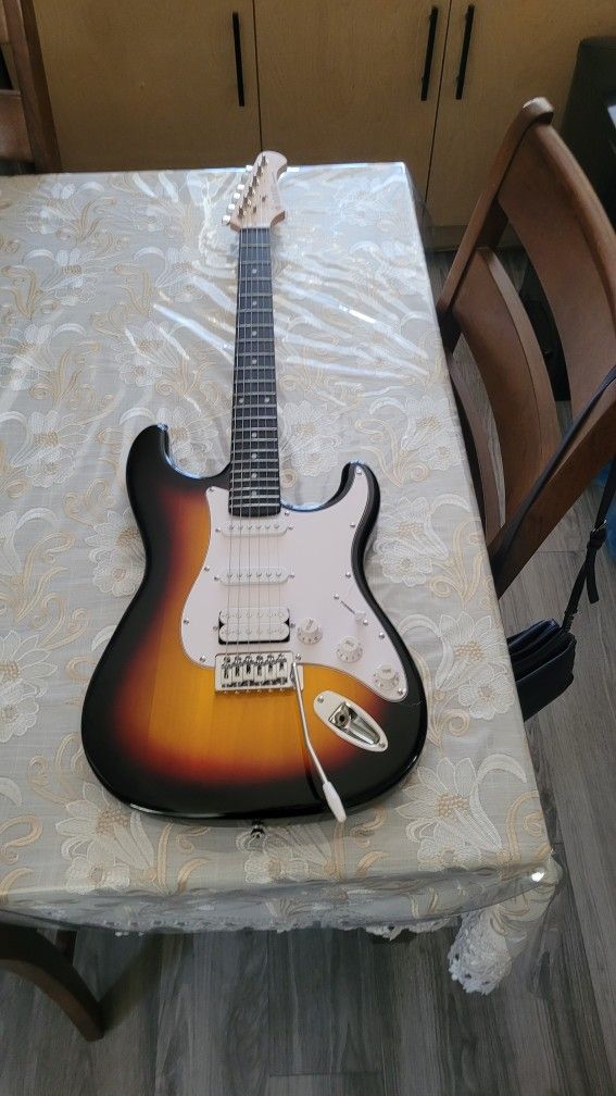 Donner Dst 80 Kits Para Prinsipiantes De Gitara Eléctrica Sunburst