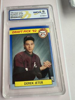 1992 Derek Jeter Front Row Draft # 55. A Gem MINT Graded  10