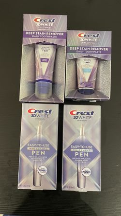 Crest 3D white toothpaste and whiting pen bundle $25
