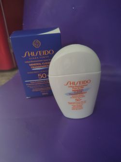 Shiseido Mineral Clear Transparent 50+ SPF sunblock