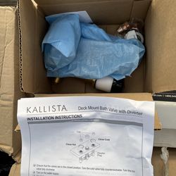 KALLISTA Deck Mount Bath Valve w/ Diverter (NEW) – $100