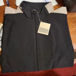 Cutter And Buck Black Ladies L/S Jacket New Large In Bag 