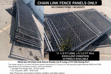 10 fence panels