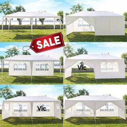 10x20 Canopy Tent with Walls, Tents for Outdoor Events Outside Party Tent for Backyard White Tent Wedding Tent for Patio. 
