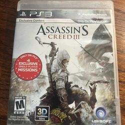 Assasins Creed 3 PS3 