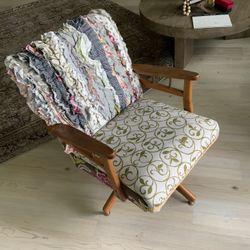 Antique Rocking chair, Re-Covered. 