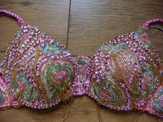 Handmade Belly dance costume / Bra & Belt
