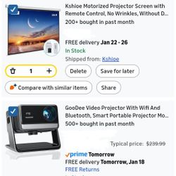 Projector And Screen 