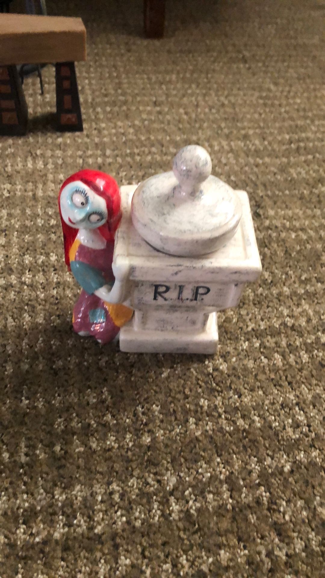 Nightmare before Christmas, ceramic sally jar with lid