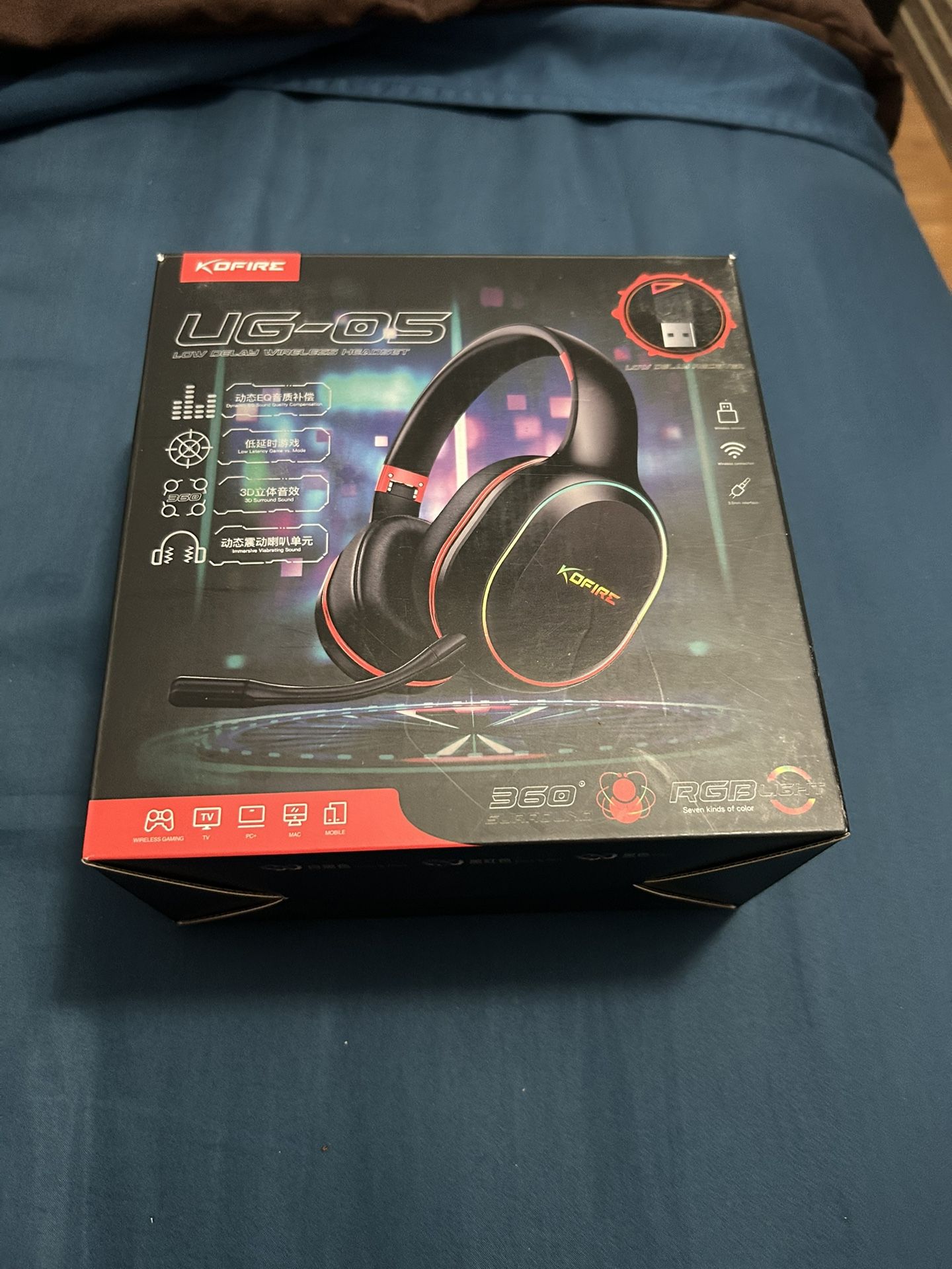 RGB Wireless Gaming Headset