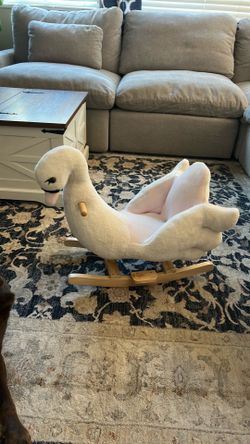 Swan baby rocker